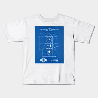 Cat Space Shuttle Blueprint Kids T-Shirt